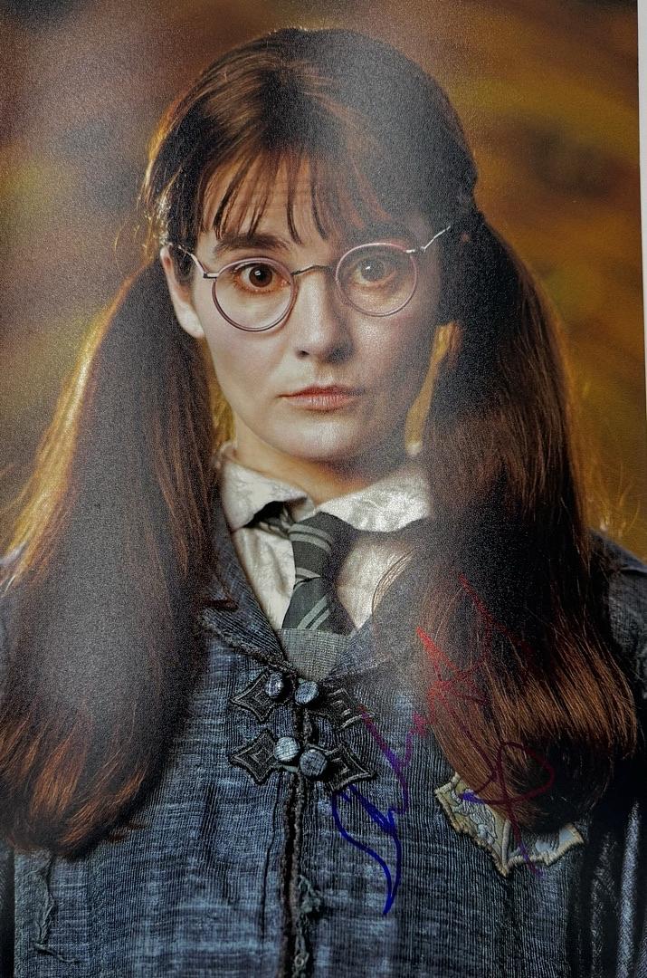Shirley Henderson Signed 8x12 Moaning Myrtle (Harry Potter) - Beckett COA