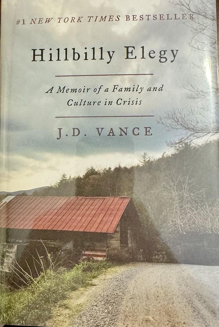 JD Vance (Vice-President) Signed "Hillbilly Elegy" Book #01