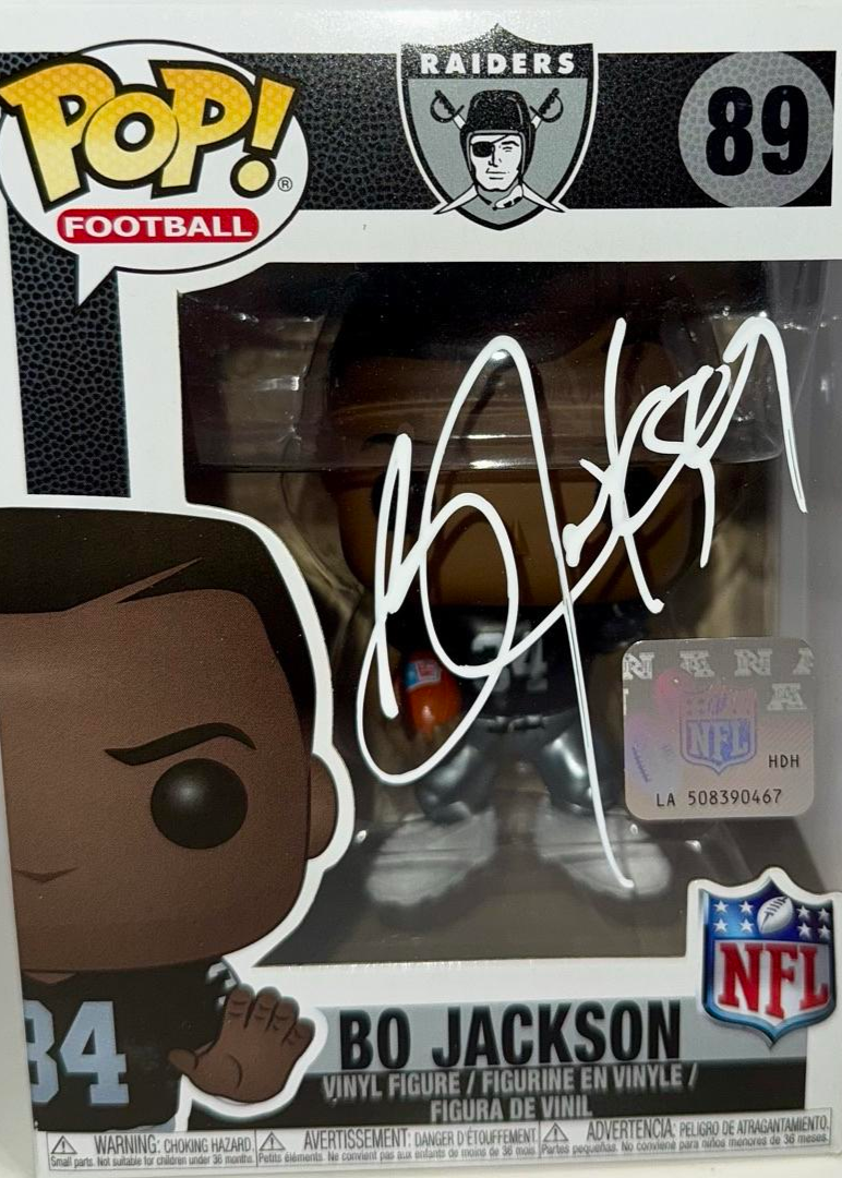 Bo Jackson Signed Funko Pop #89 Raiders - Beckett COA