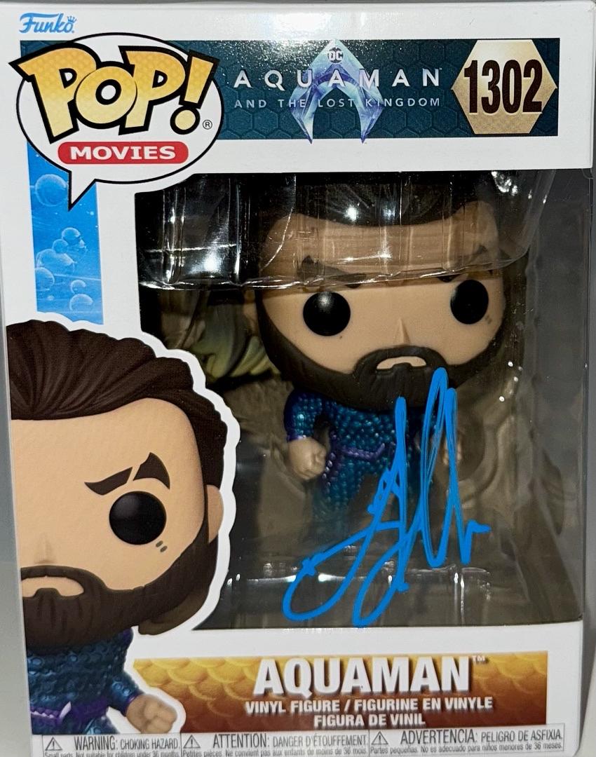 Jason Mamoa Signed Funko Pop #1302 "Aquaman" (DC Universe) - JSA COA