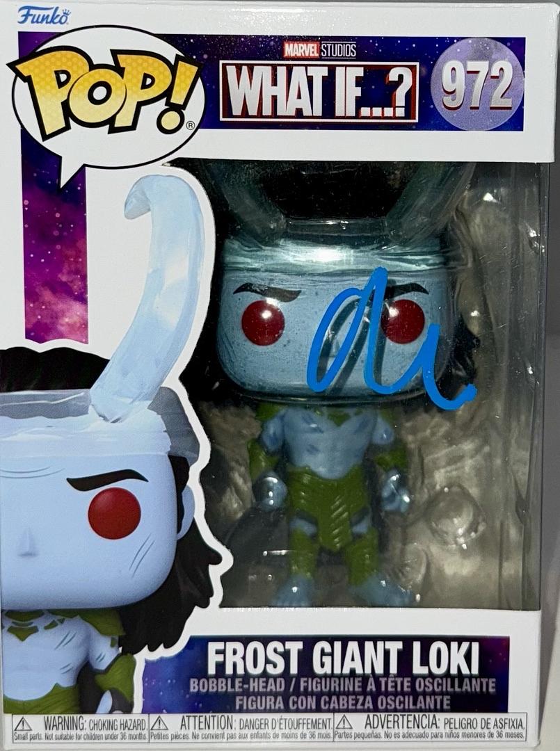 Matt Damon Signed Funko Pop #972 "Frost Giant Loki" (Marvel Studios: What IF….?) - Beckett COA