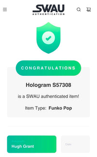 Hugh Grant Signed Funko Pop #1501 "Oompa Loompa" (Wonka) - SWAU #02