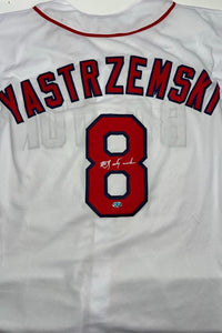 Carl Yastrzemski Signed Custom White Red Sox Jersey - Sureshot COA