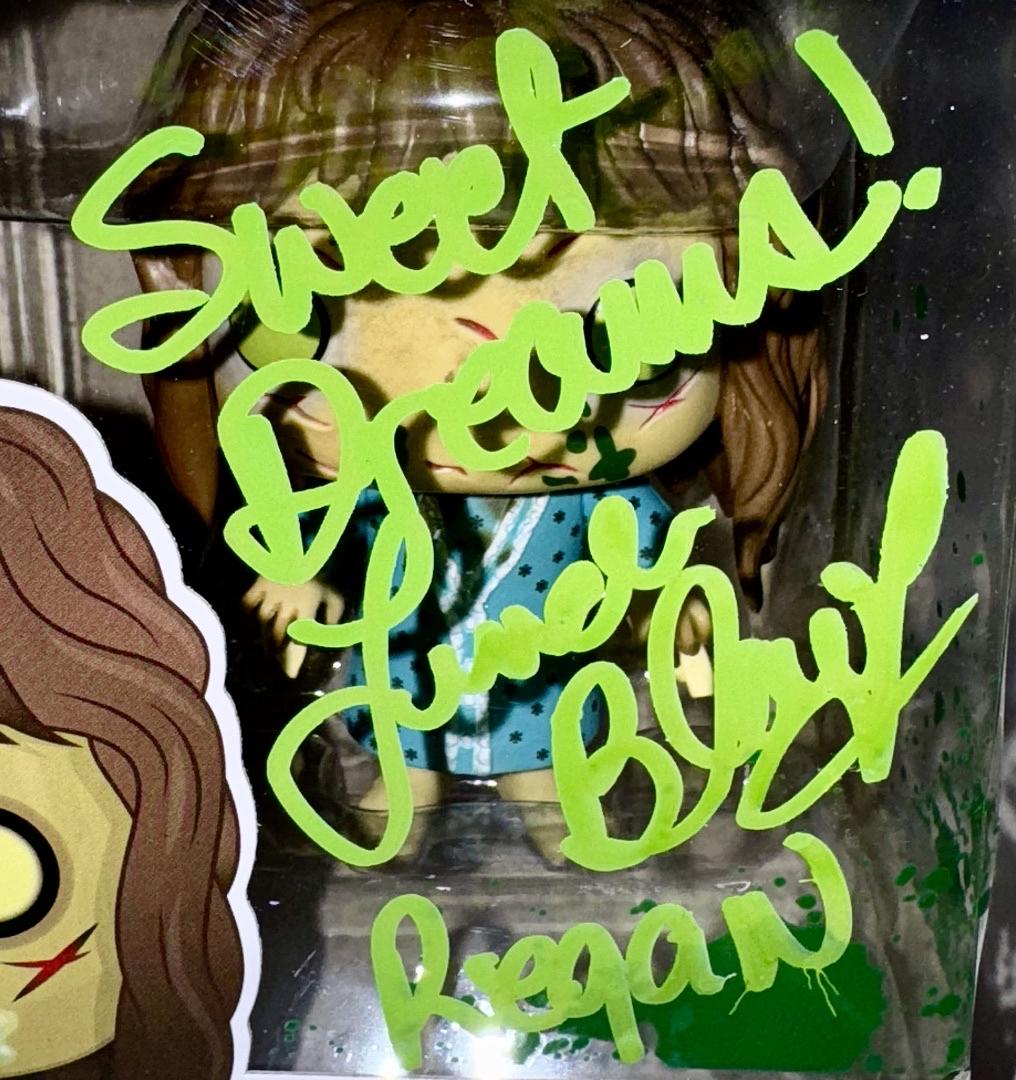 Linda Blair Signed Funko Pop #203 Regan (The Exorcist) w/inscription and character name - OC Celebrity Marketing #01