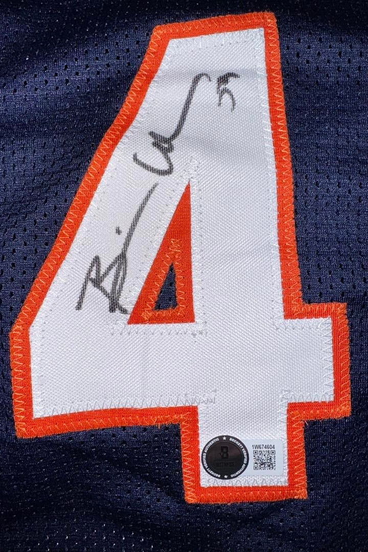 Chicago Bears "Monsters of the Midway" Autographed Butkus / Singletary / Urlacher Signed Custom Jersey - Beckett COA #02