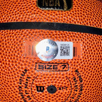 Larry Bird Signed NBA Replica Wilson NBA Championship Basketball - Beckett COA