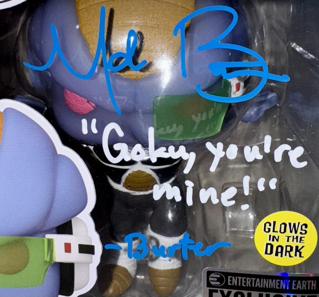 Mark Britten Signed Funko Pop #1494 "Burter" (Dragonball Z) - OC Celebrity Marketing