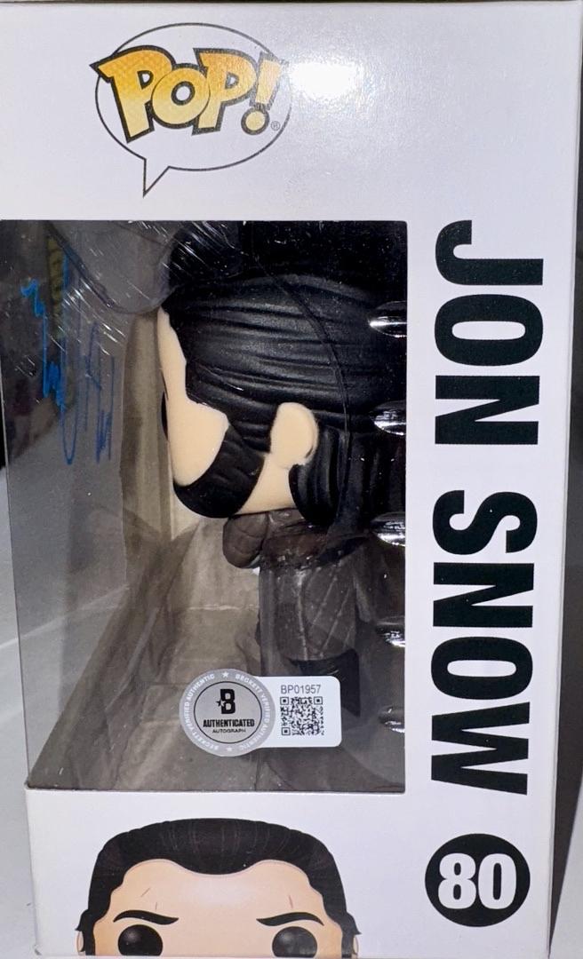 Kit Harington Signed Funko Pop #80 "Jon Snow" (Game Of Thrones) - Beckett COA #01