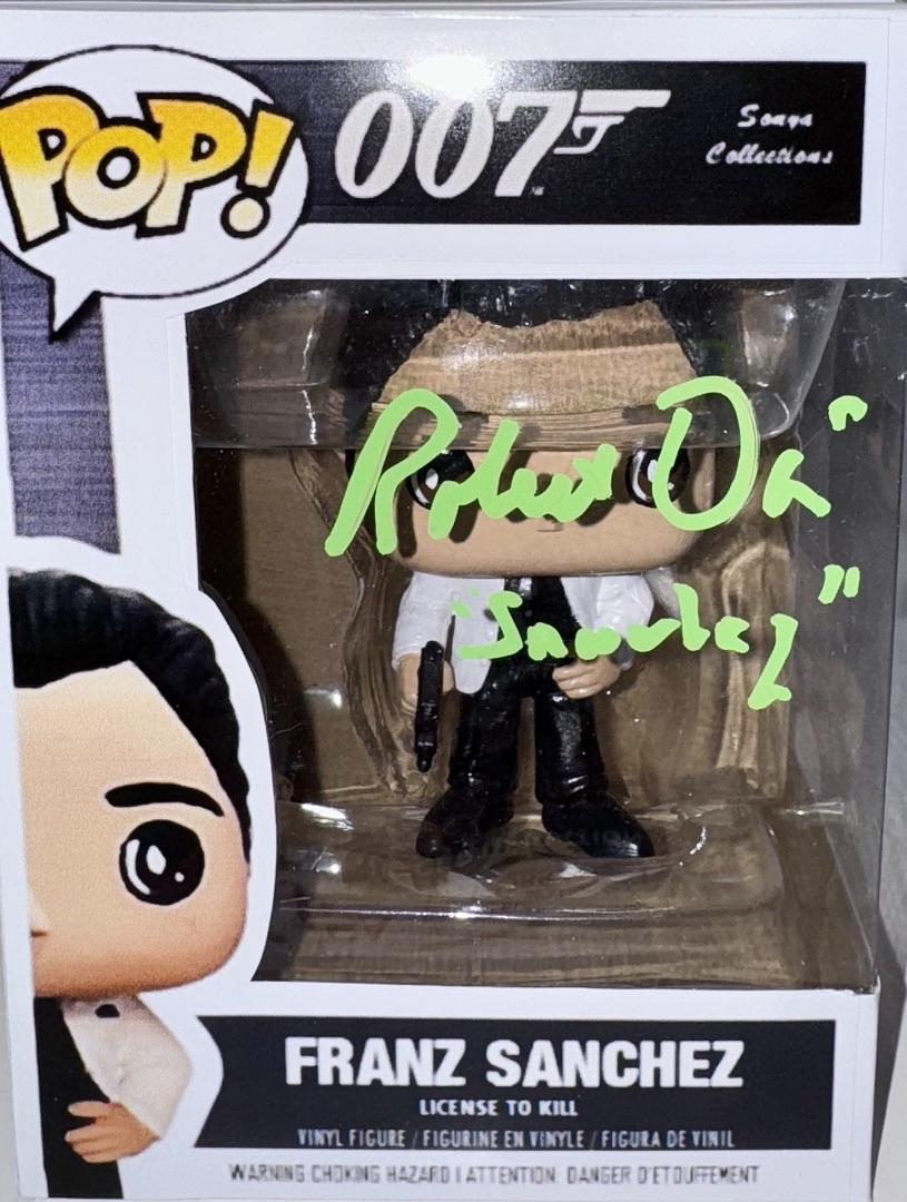 Robert Davi Signed Funko Pop EXCLUSIVE "Franz Sanchez" (James Bond 007) w/Inscription - JSA COA #1