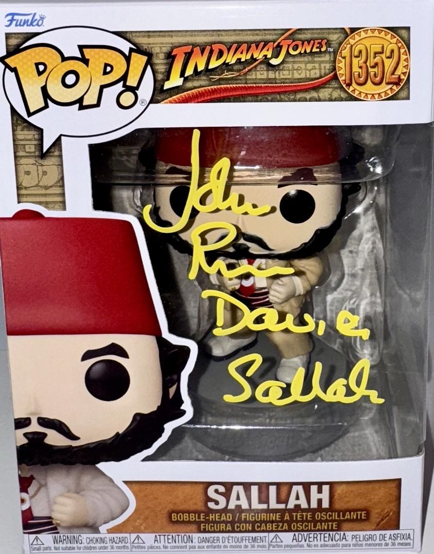 John Rhys-Davies Signed Funko Pop #1352 "Sallah" (Indiana Jones) - Zobie COA
