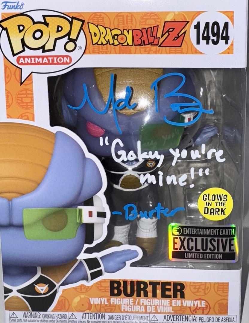 Mark Britten Signed Funko Pop #1494 "Burter" (Dragonball Z) - OC Celebrity Marketing