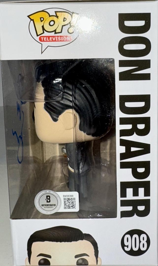 Jon Hamm Signed Funko Pop #908 "Don Draper" (MadMen) - Beckett COA