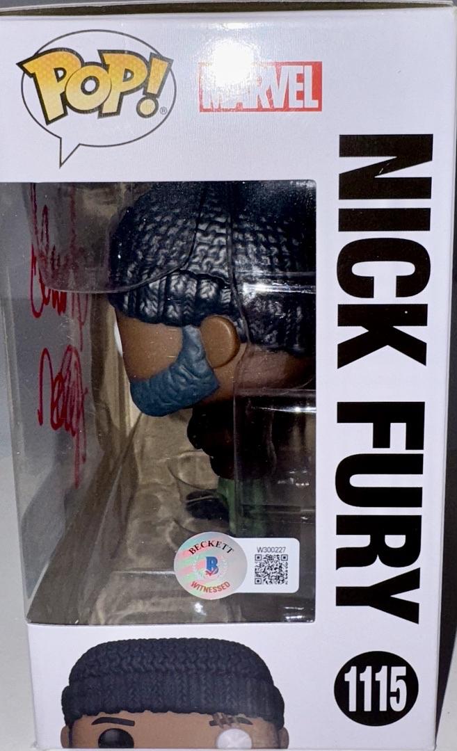 Samuel L. Jackson Signed Funko Pop #1115 Nick Fury (Avengers / Marvel Secret Invasion)  - Beckett COA