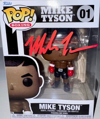 Mike Tyson Signed Funko Pop #01 (Red Ink) - Beckett COA