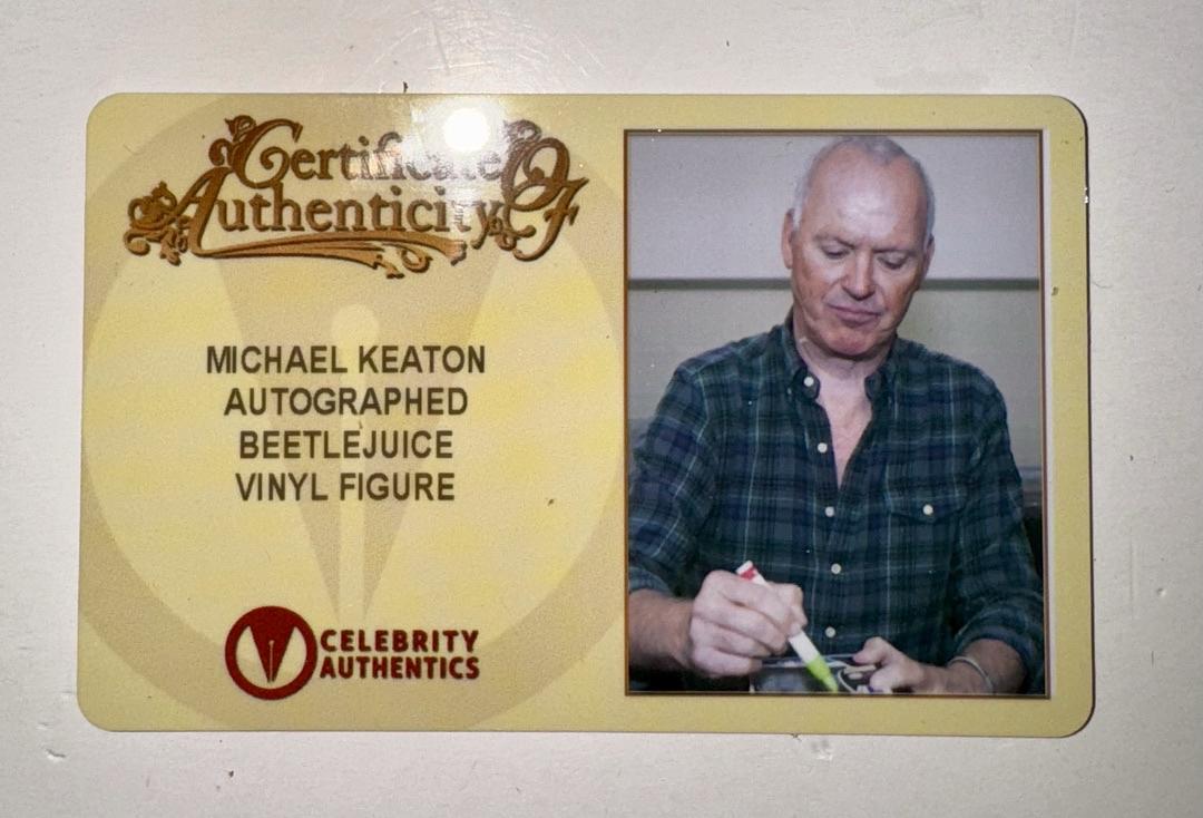 Michael Keaton Signed Funko Pop #605 "Beetlejuice" -  Celebrity Authentics