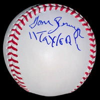 Major League Stars Charlie Sheen, Tom Berenger, & Corbin Bernsen Autographed Rawlings Official Baseball -  Beckett COA