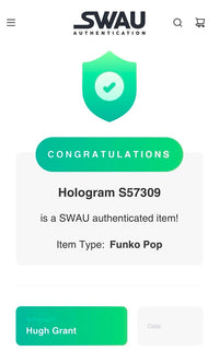 Hugh Grant Signed Funko Pop #1501 "Oompa Loompa" (Wonka) - SWAU #01