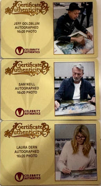 Sam Neill Laura Dern Jeff Goldblum Signed 16x20 (Jurasic World) -  Celebrity Authentics
