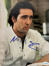 Nicholas Cage Signed 8x10 Photo (Moonstruck) - ACOA