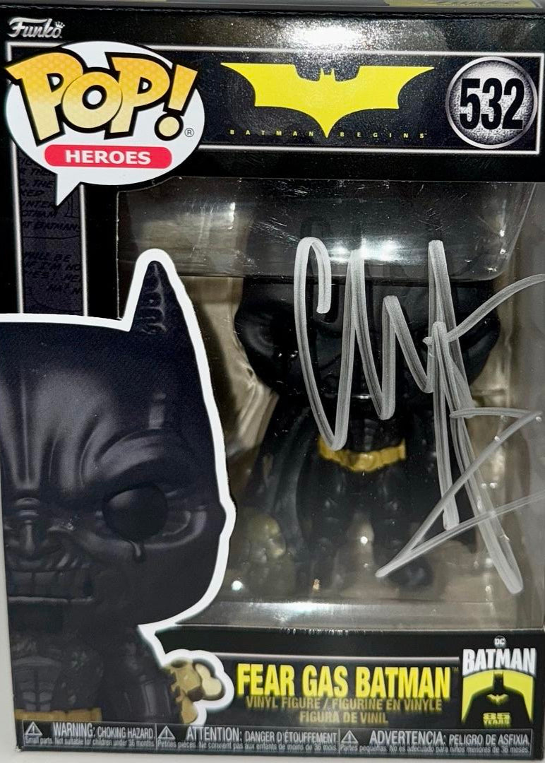 Christian Bale Signed Funko Pop #532 "Batman" - Beckett COA