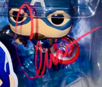 Chris Evans Signed Funko Pop #573 Captain America - SWAU #2