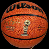 Larry Bird Signed NBA Replica Wilson NBA Championship Basketball - Beckett COA