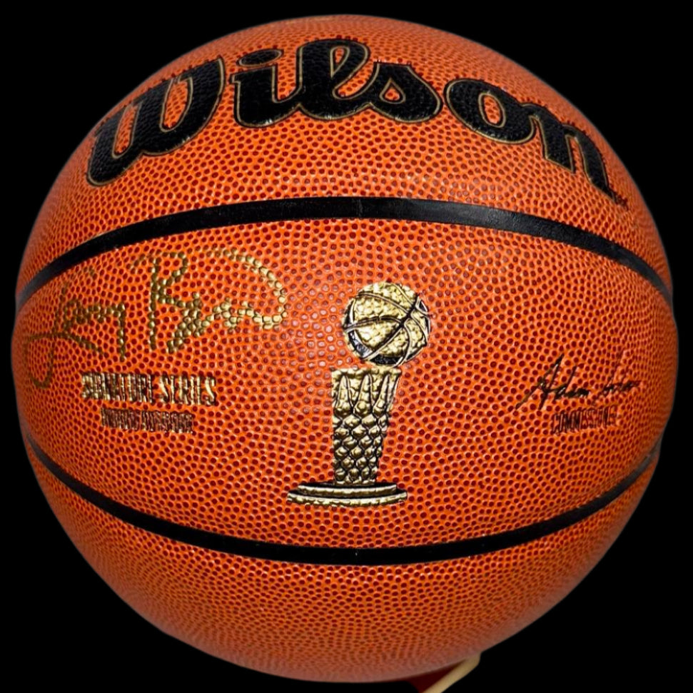 Larry Bird Signed NBA Replica Wilson NBA Championship Basketball - Beckett COA