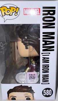Robert Downey Jr. Signed Funko Pop #580 Iron Man (Avengers Endgame) - SWAU