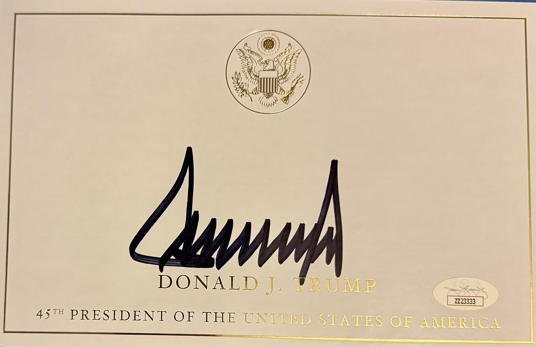 Donald Trump Autographed Save America Book Signed Hardcover - JSA COA #08
