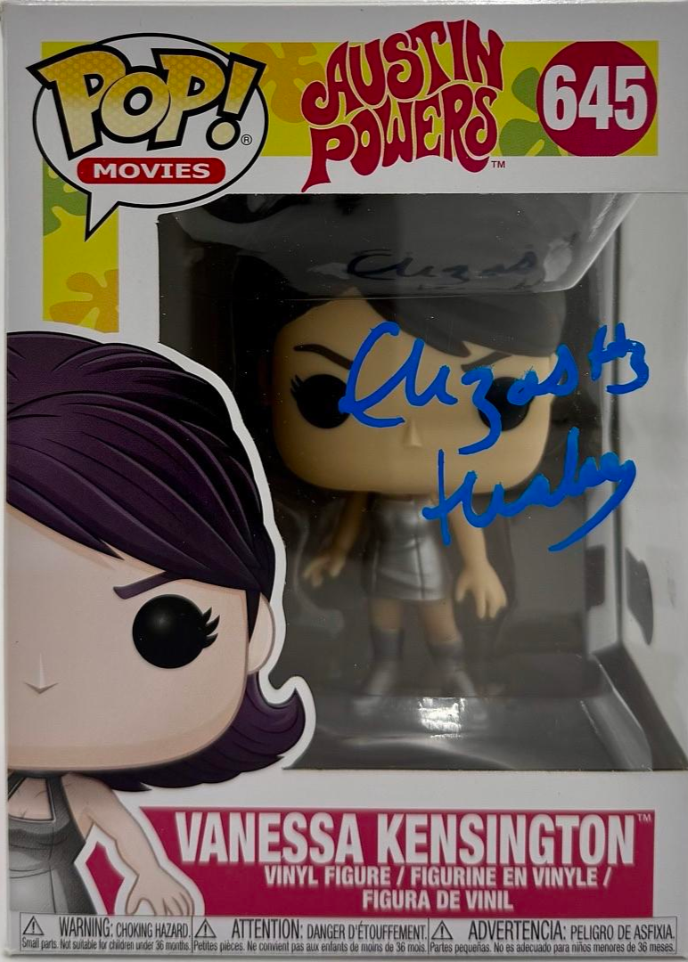 Elizabeth Hurley Signed Funko Pop #645 Vanessa Kensington (Austin Powers)  - Beckett COA