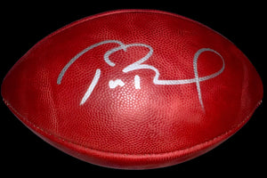 Tom Brady Autographed NFL Duke Official Football TriStar & GOAT COA