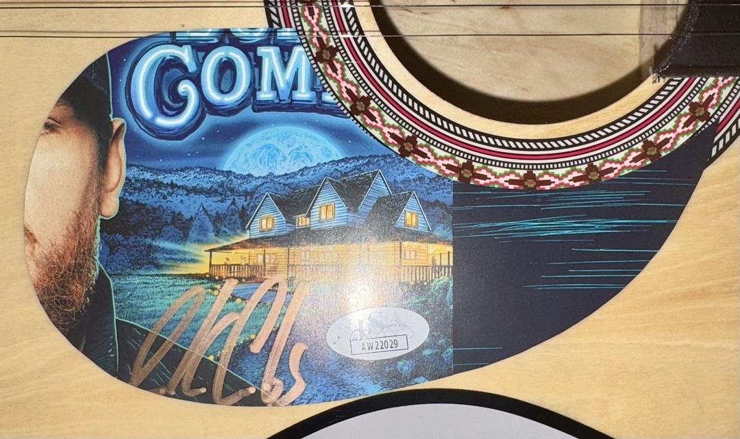 Luke Combs Signed Blonde Guitar - JSA COA
