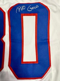 Jim Craig 1980 Signed Team USA Hockey Jersey w/ "1980 Gold" Inscription - Beckett COA #01