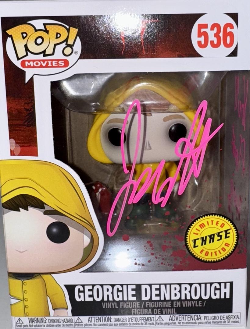 Jackson Robert Scott Signed Funko Pop #536 "Georgie Denbrough" (IT) w/Inscription - OCC Celebrity Marketing #04