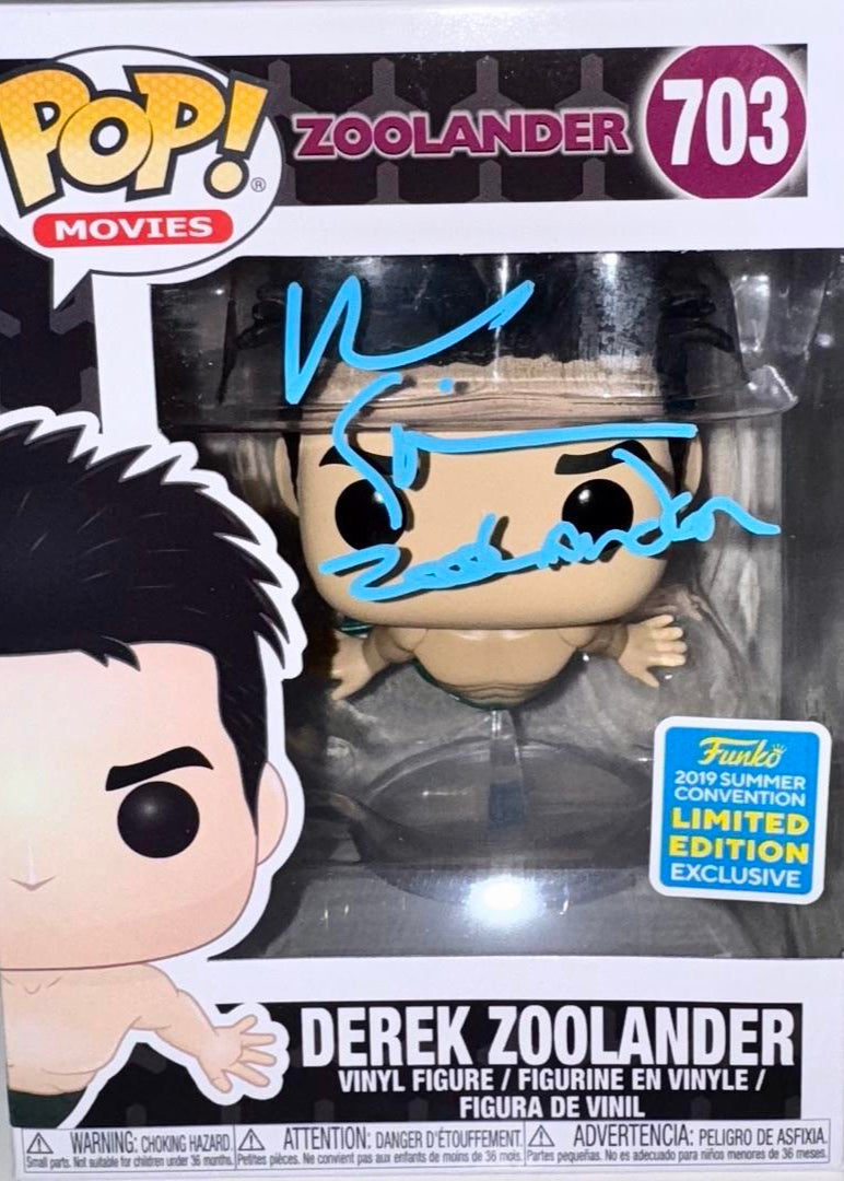 Ben Stiller Signed Funko Pop #703 "Derek Zoolander" - OC Celebrity Marketing #01