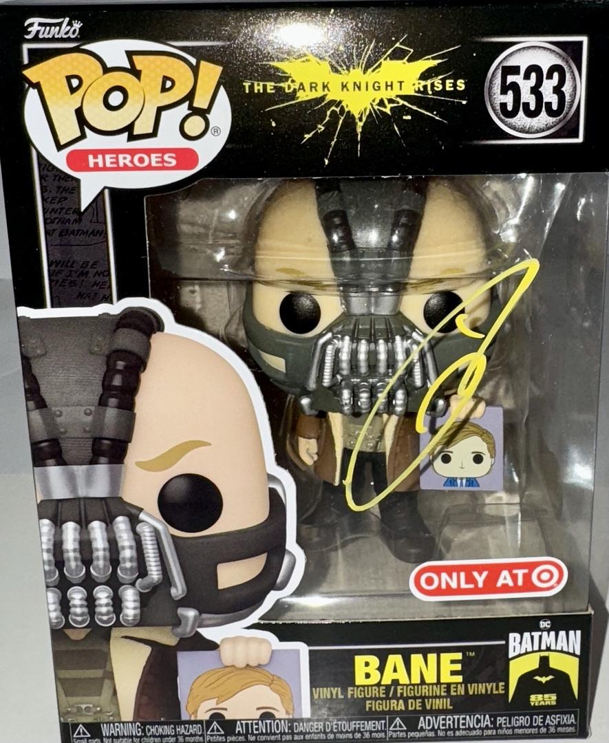 Tom Hardy Signed Funko Pop #533 "Bane" (Dark Knight Rises) - Beckett COA #03