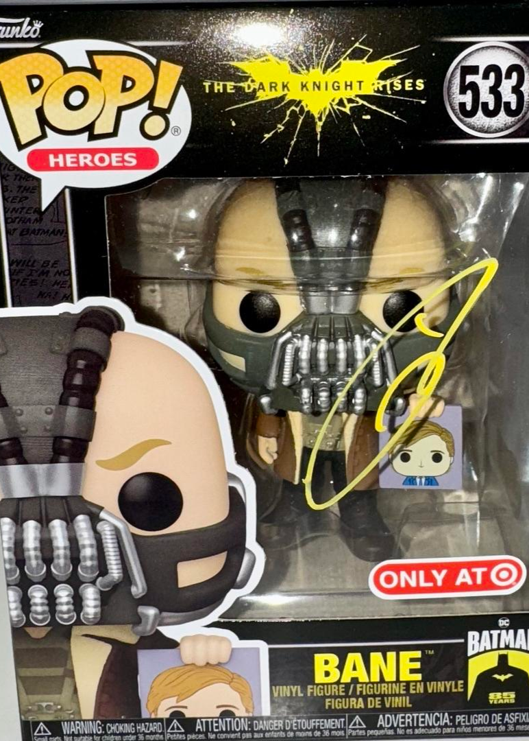Tom Hardy Signed Funko Pop #533 "Bane" (Dark Knight Rises) - Beckett COA #03