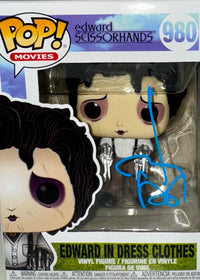 Johnny Depp Signed Funko Pop #980 Edward Scissorhands (Blue Ink) - Beckett COA