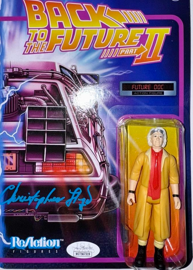 Christopher Lloyd Signed Super 7 Action Figure "Future Doc" (Back To The Future) - JSA COA