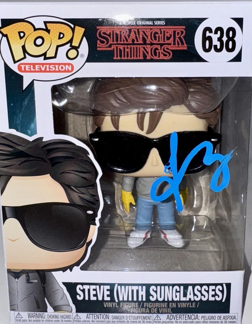 Joe Keery Signed Funko Pop #638 "Steve" (Stranger Things) - Beckett COA