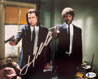 John Travolta, Samuel L Jackson Signed 8x10 Photo (Pulp Fiction) - Beckett COA