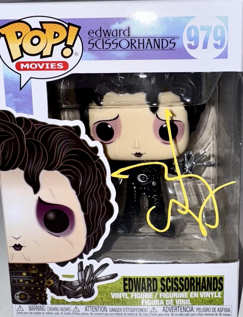 Johnny Depp Signed Funko Pop #979 (Edward Scissorhands)  - Beckett COA