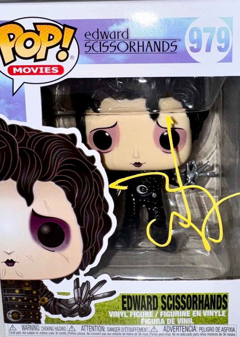 Johnny Depp Signed Funko Pop #979 (Edward Scissorhands)  - Beckett COA