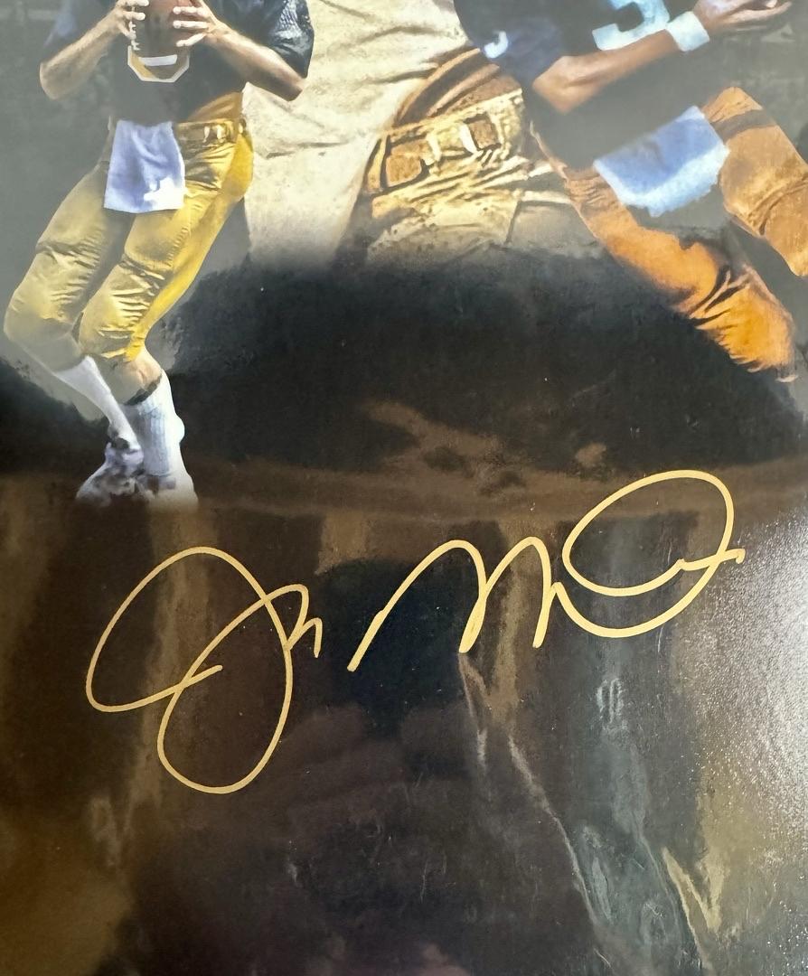 Joe Montana Signed 16x20 Photo Notre Dame 1977 National Champs - Montana COA #01