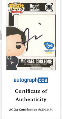 Al Pacino Signed Funko Pop #390 Michael Corleone The Godfather - ACOA
