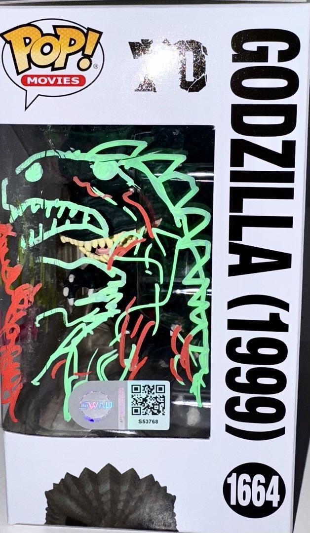 Malcom Danare Signed Funko Pop #1664 "Godzilla" w/drawing (Godzilla 1999) - SWAU