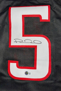 Patrick Mahomes II Signed Black Texas Tech Jersey - Beckett COA #01