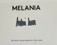 Melania Trump Autographed Collector's Edition "Melania" Book - JSA COA #01 w/full letter of authenticity