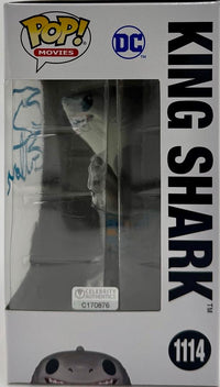 Sylvester Stallone Signed Funko Pop #1114 King Shark (Suicide Squad)
