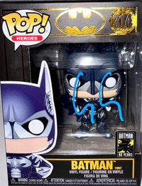 George Clooney Signed Funko Pop #314 Batman (Blue Ink) - Beckett COA #06